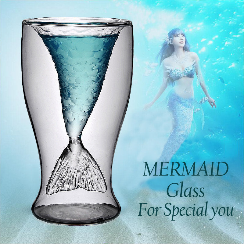 Mermaid Tail Glass Cup – Yauoso