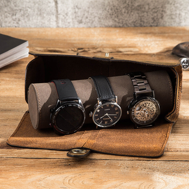 Luxury Leather Watch Roll – Yauoso