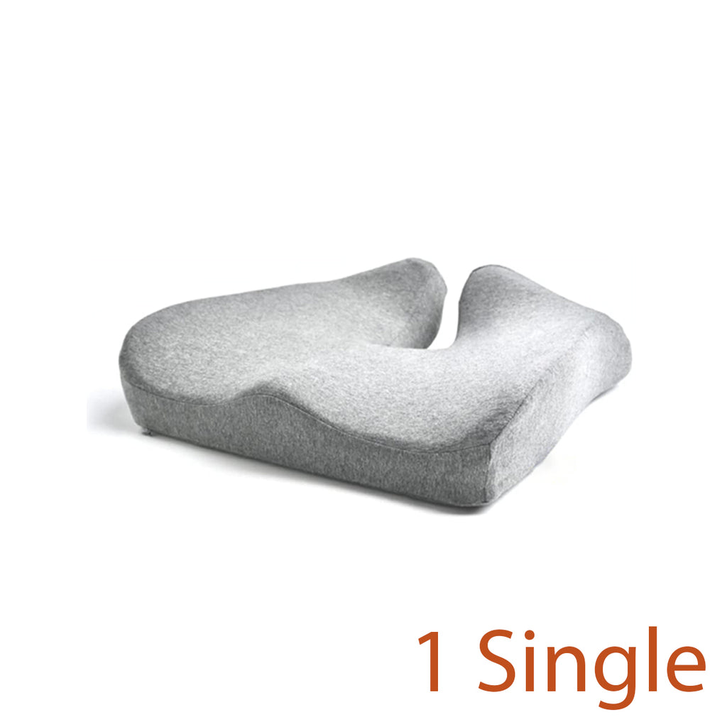 Everlasting Comfort 100% Pure Memory Foam Luxury Seat Cushion, Orthopedic  Design To Relieve Back